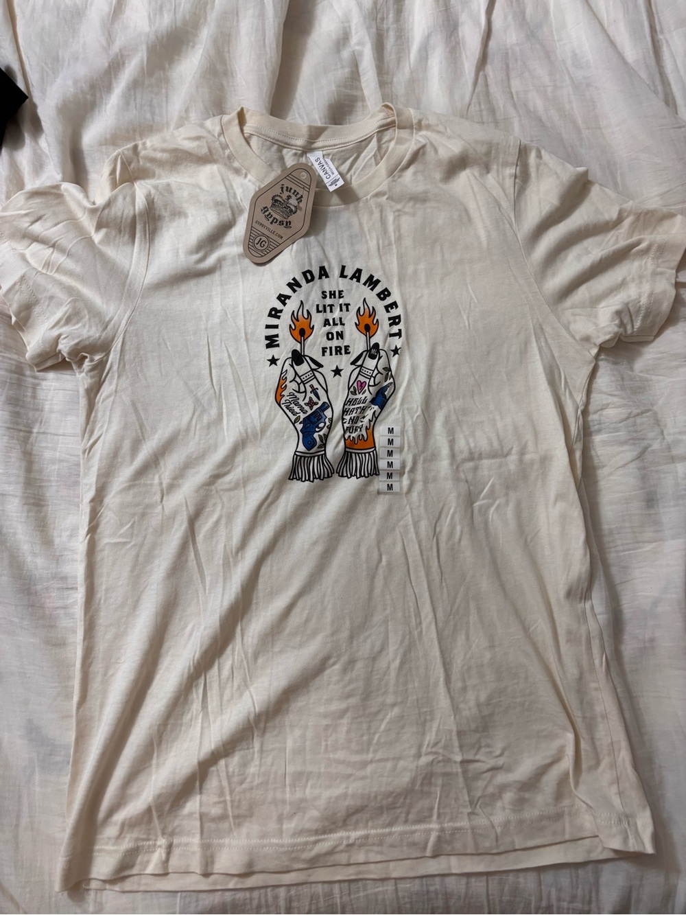 Miranda Lambert Cream Graphic Short Sleeve Tee
